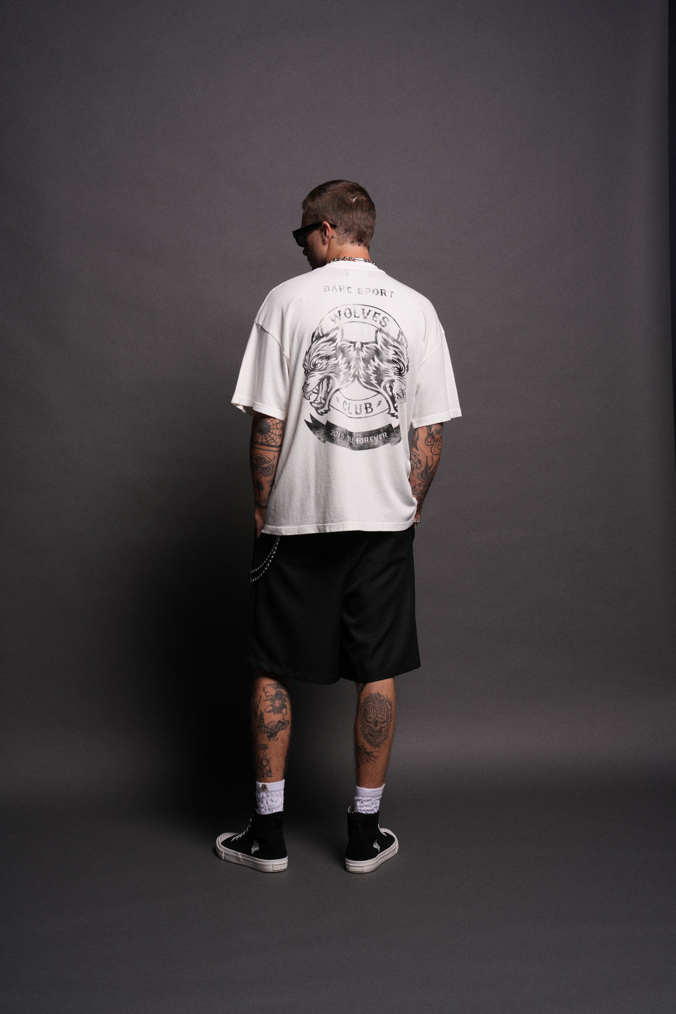 Wolves Club 2015 Till Forever "Premium" Oversized Tee in Cream