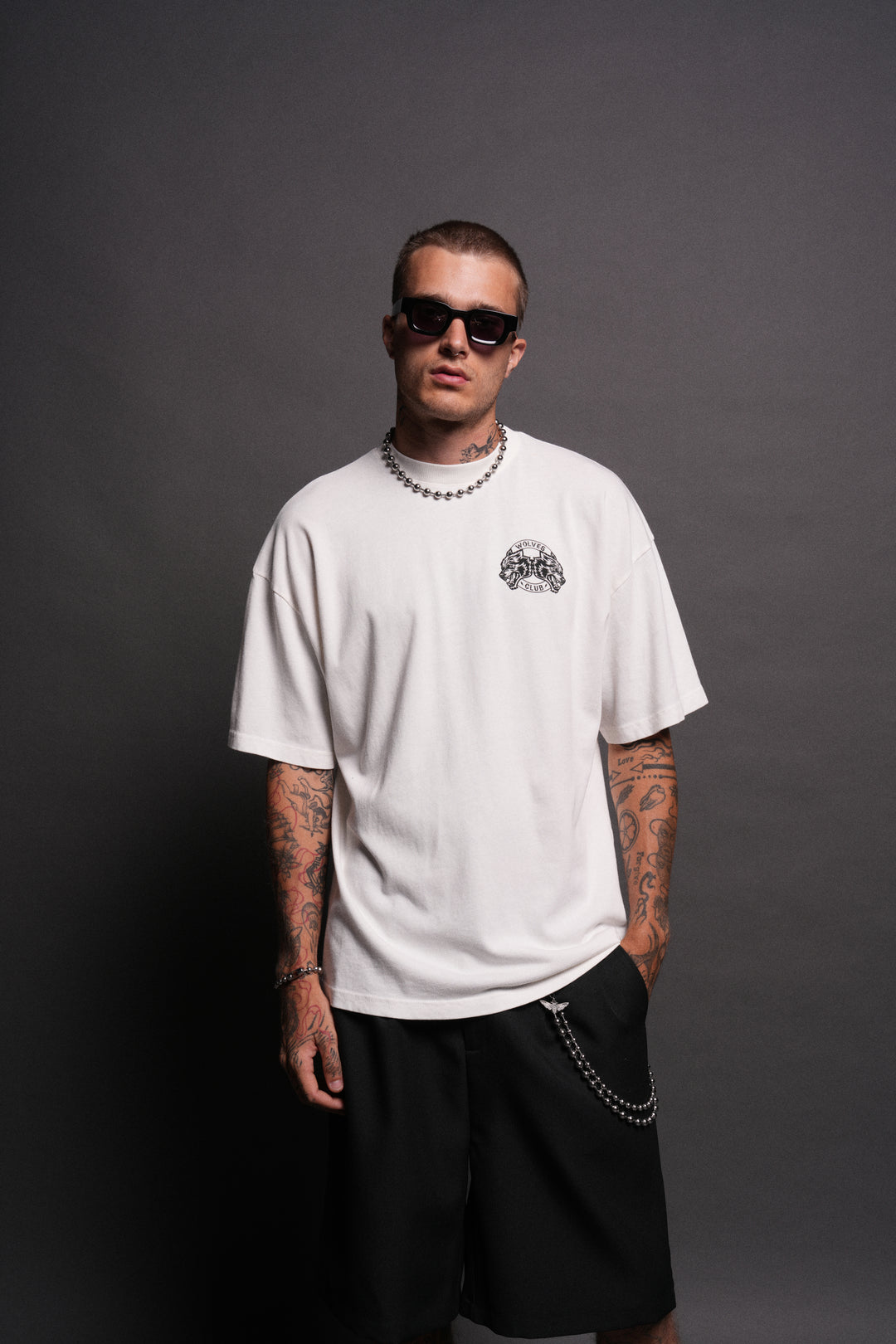 Wolves Club 2015 Till Forever "Premium" Oversized Tee in Cream