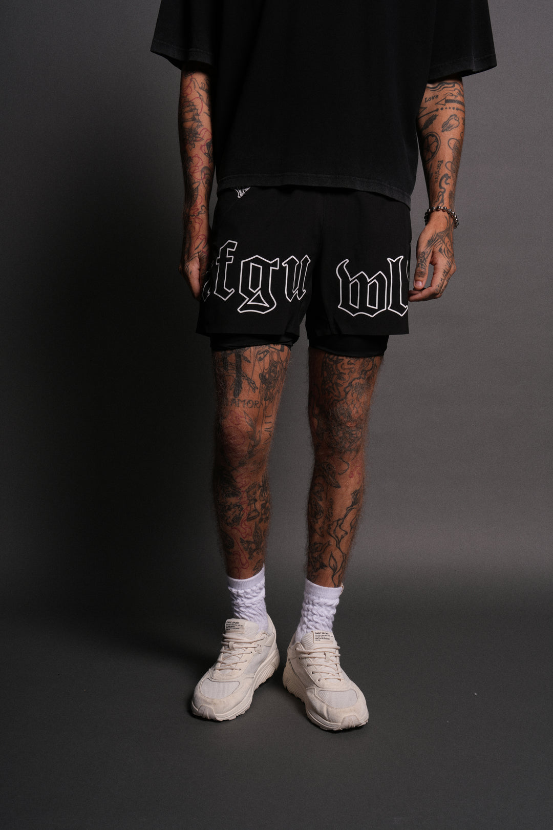 NFGU WLVS Compression Shorts in Black