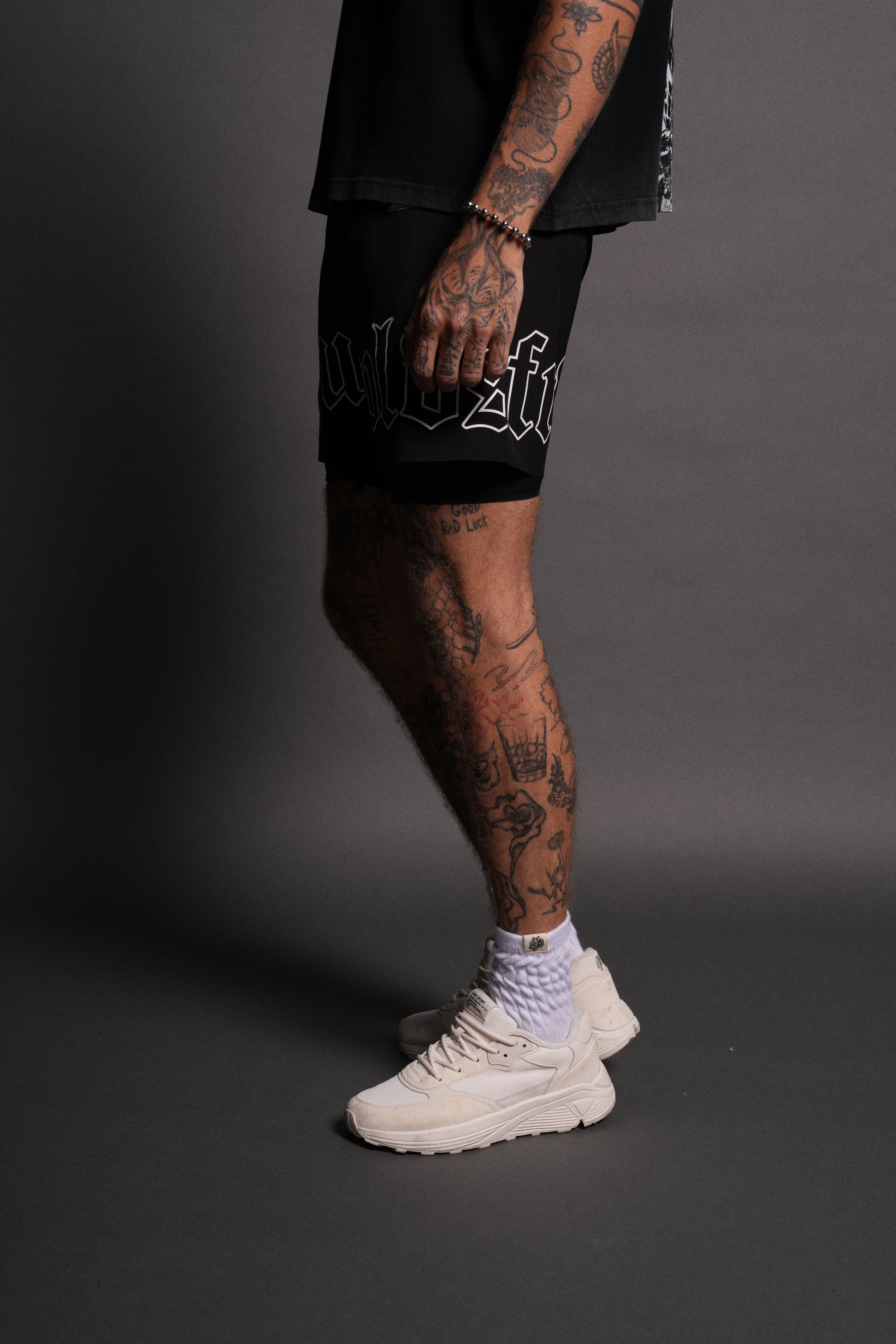 NFGU WLVS Compression Shorts in Black