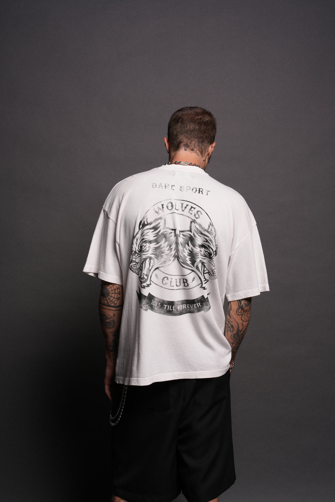 Wolves Club 2015 Till Forever "Premium" Oversized Tee in Cream