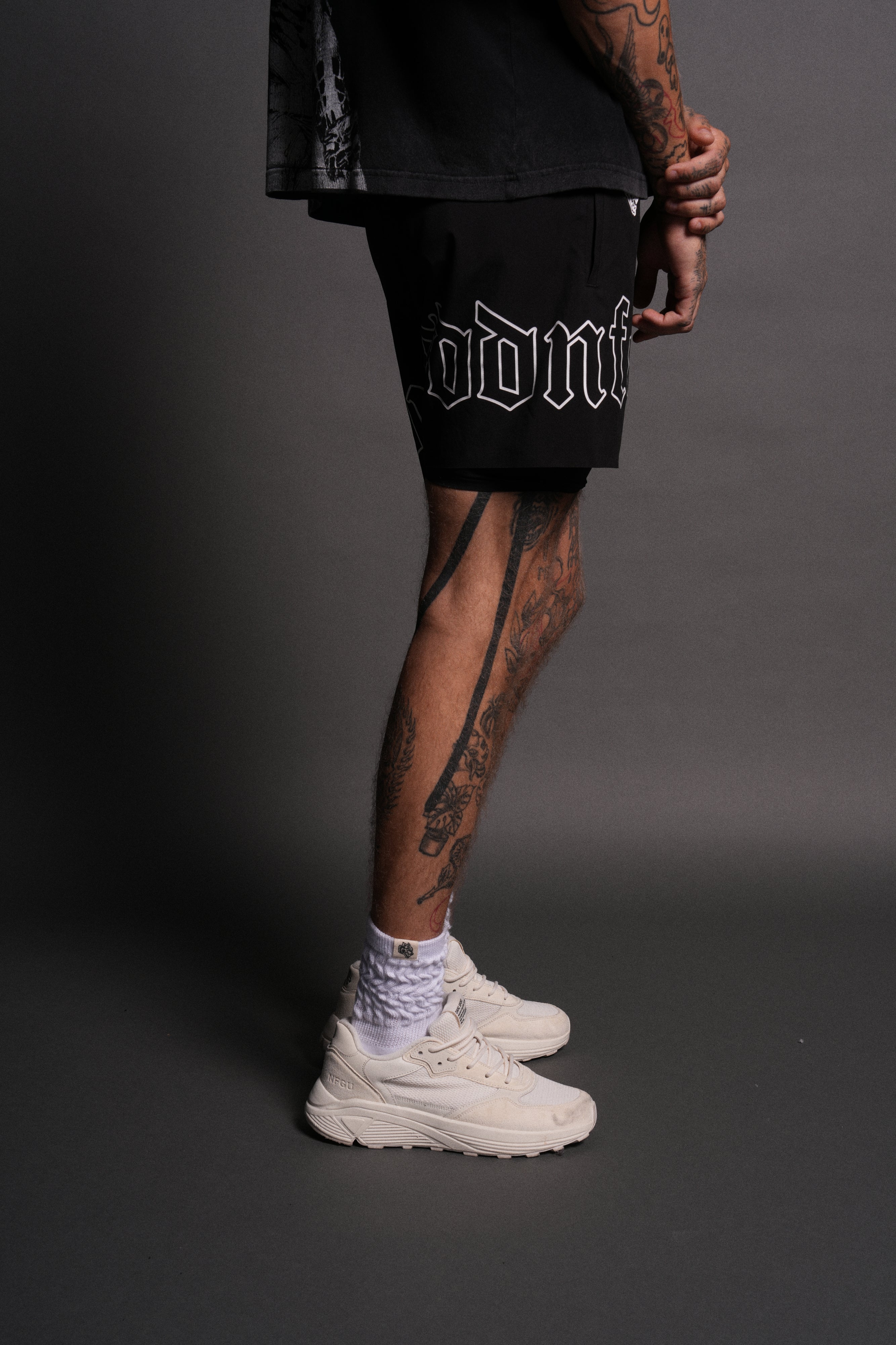 NFGU WLVS Compression Shorts in Black