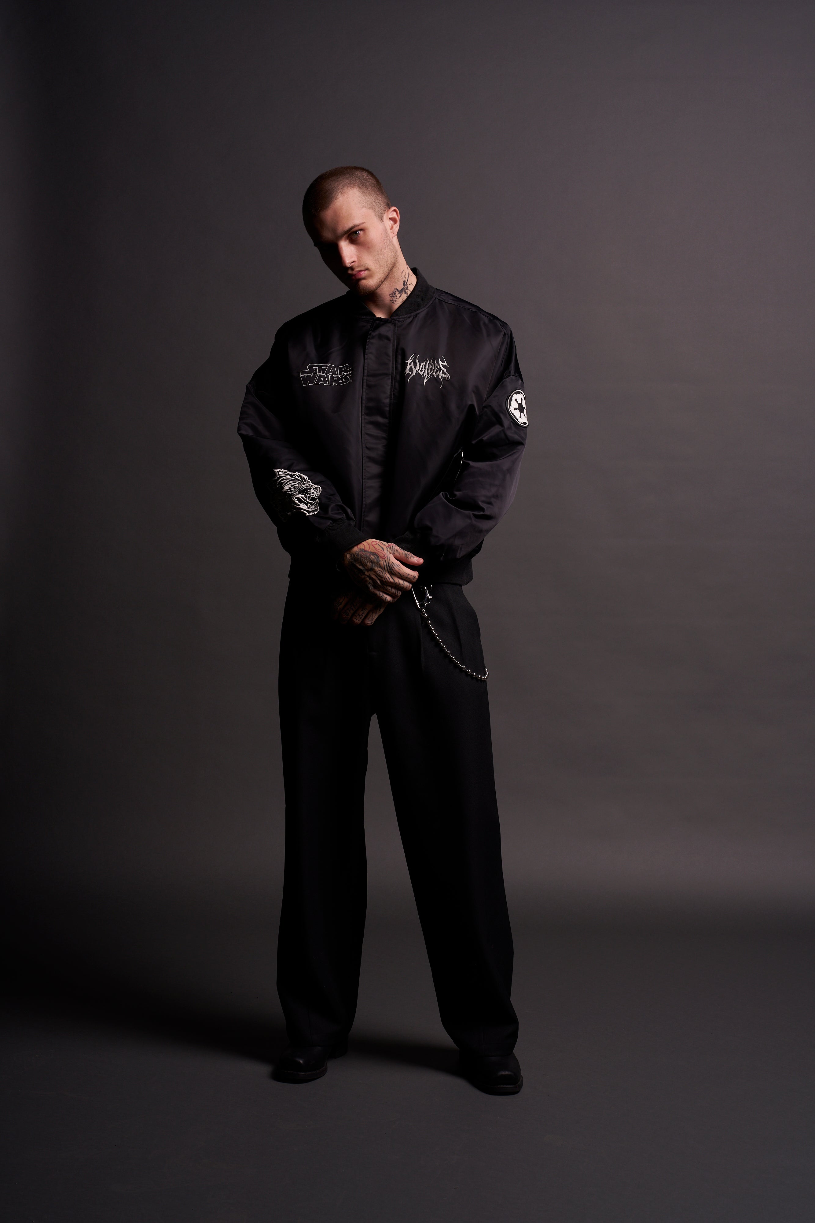 Fear Is My Ally Vicious Nylon Bomber Jacket in Black – DarcSport