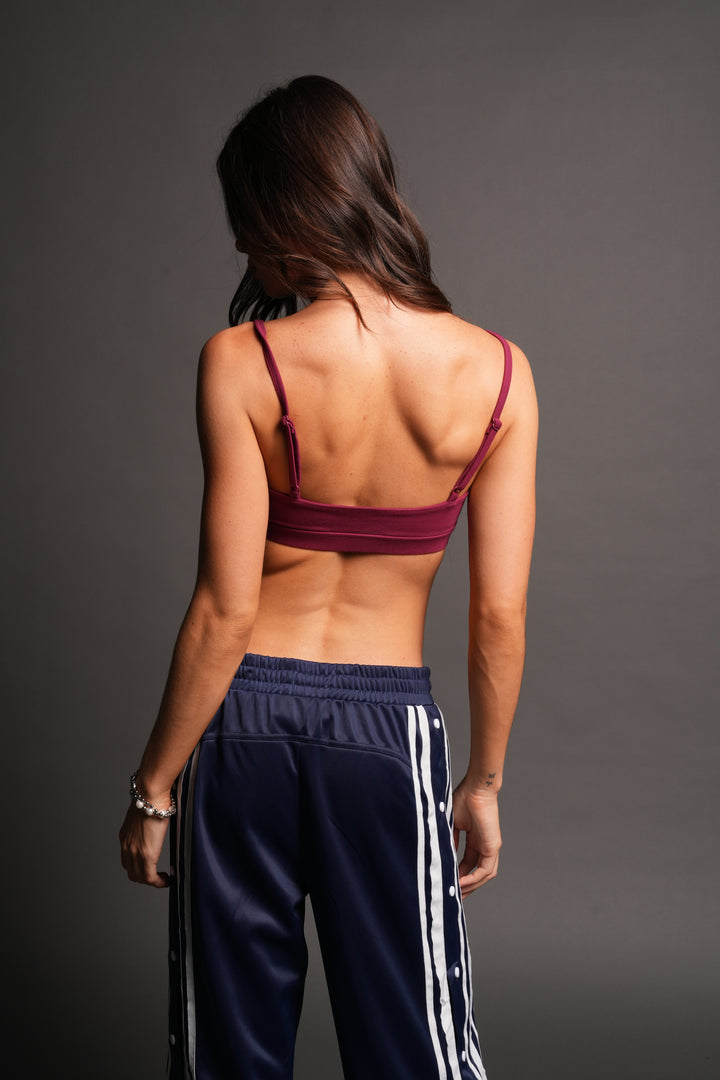 She Wolf Remi Bralette In Deep Raspberry