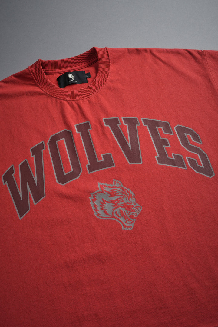 Loyalty Frvr Grunge Cut-Off Tee in Roman Red