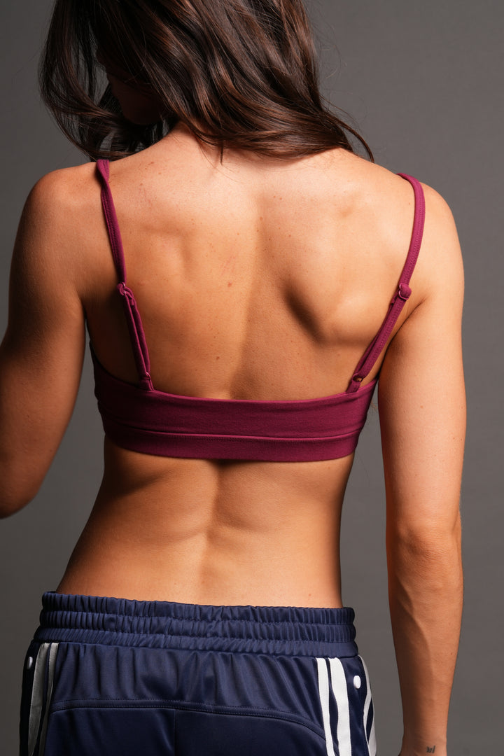 She Wolf Remi Bralette In Deep Raspberry