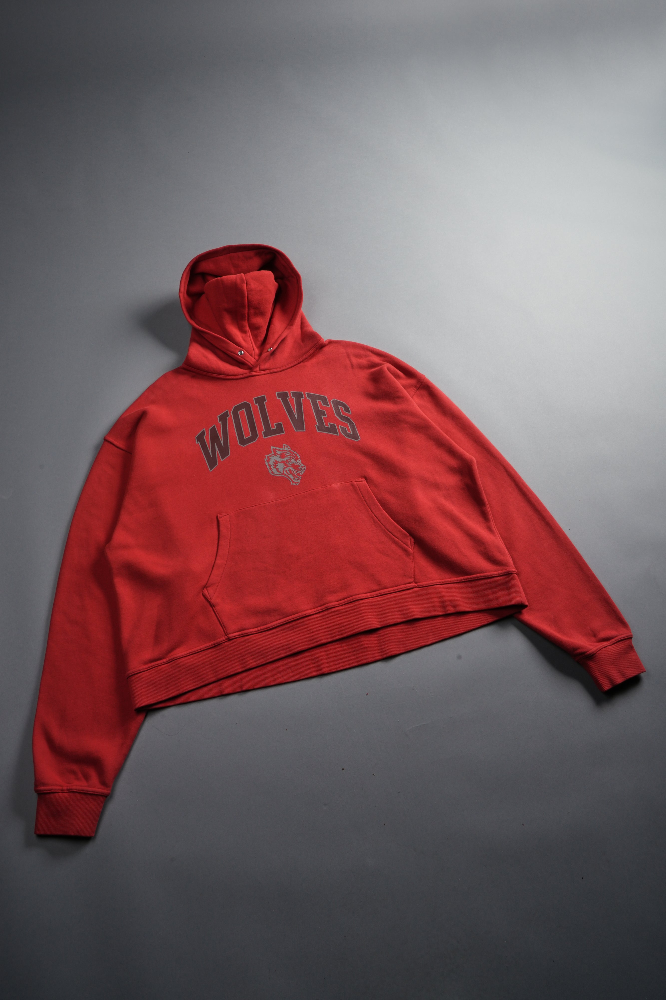 Loyalty Frvr Box Cut Pierce Hoodie in Roman Red