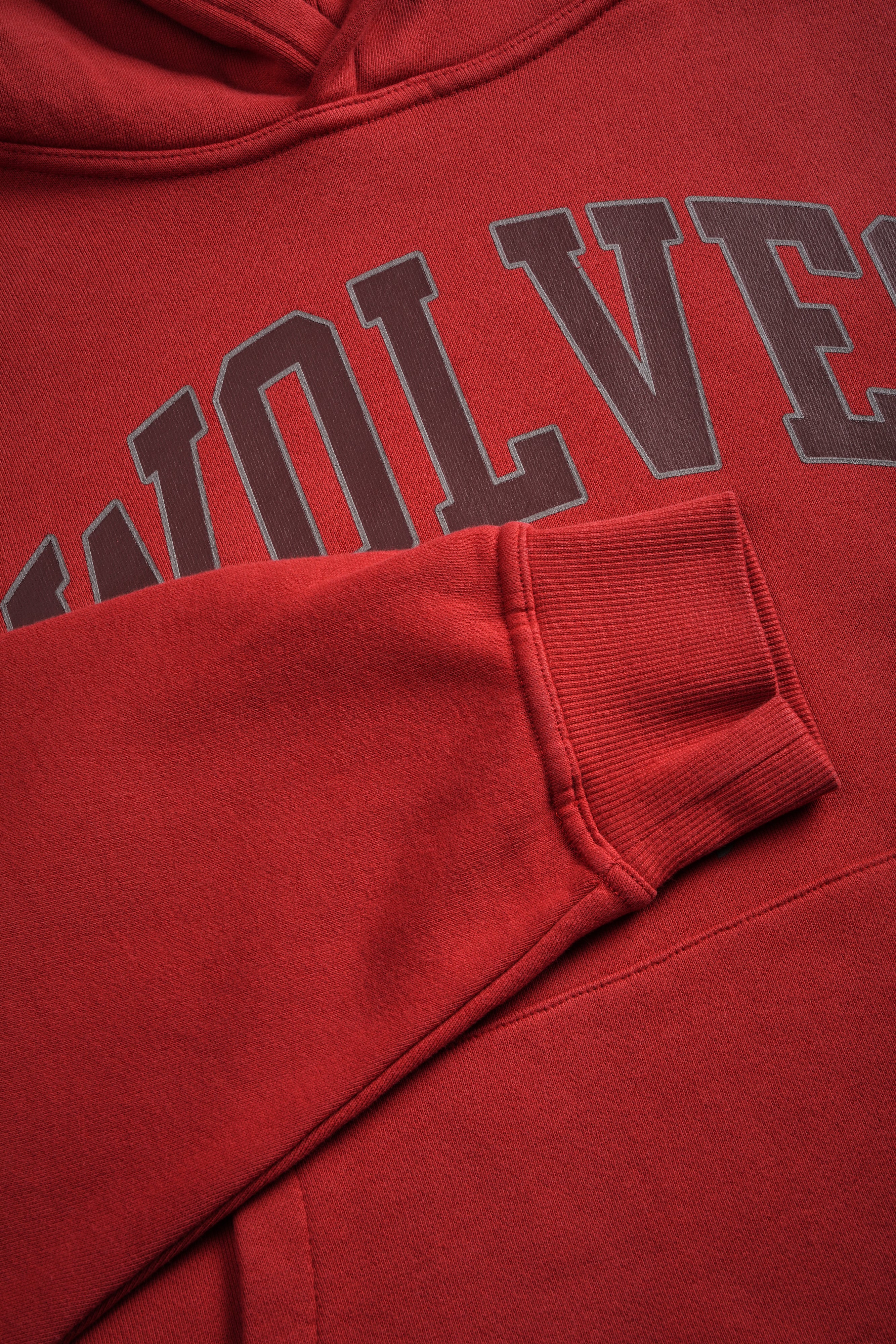 Loyalty Frvr Box Cut Pierce Hoodie in Roman Red