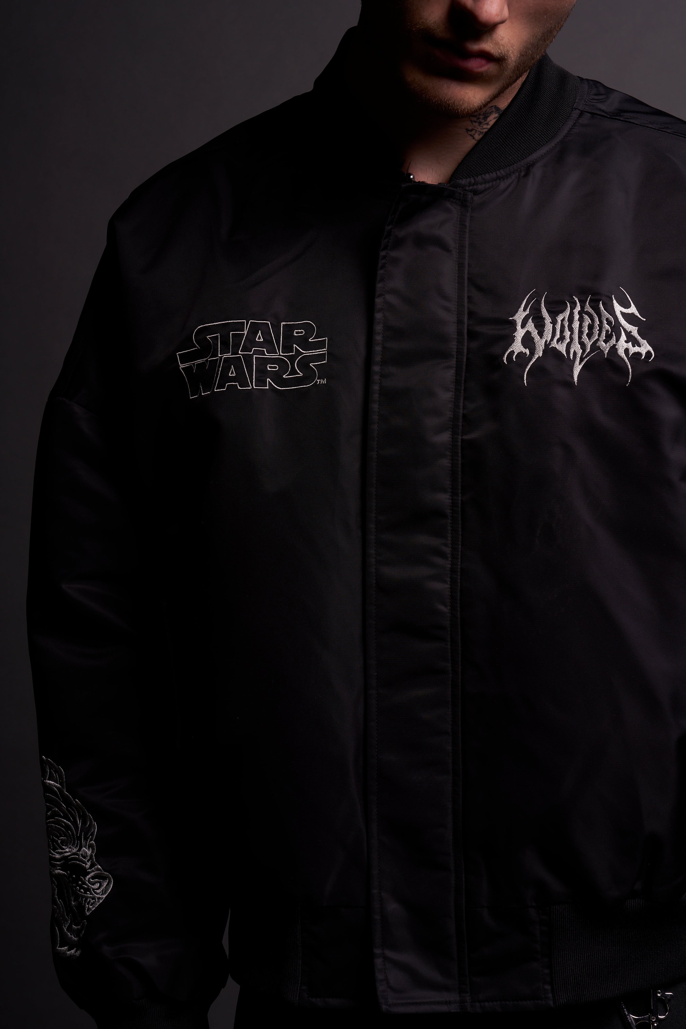 Fear Is My Ally Vicious Nylon Bomber Jacket in Black – DarcSport