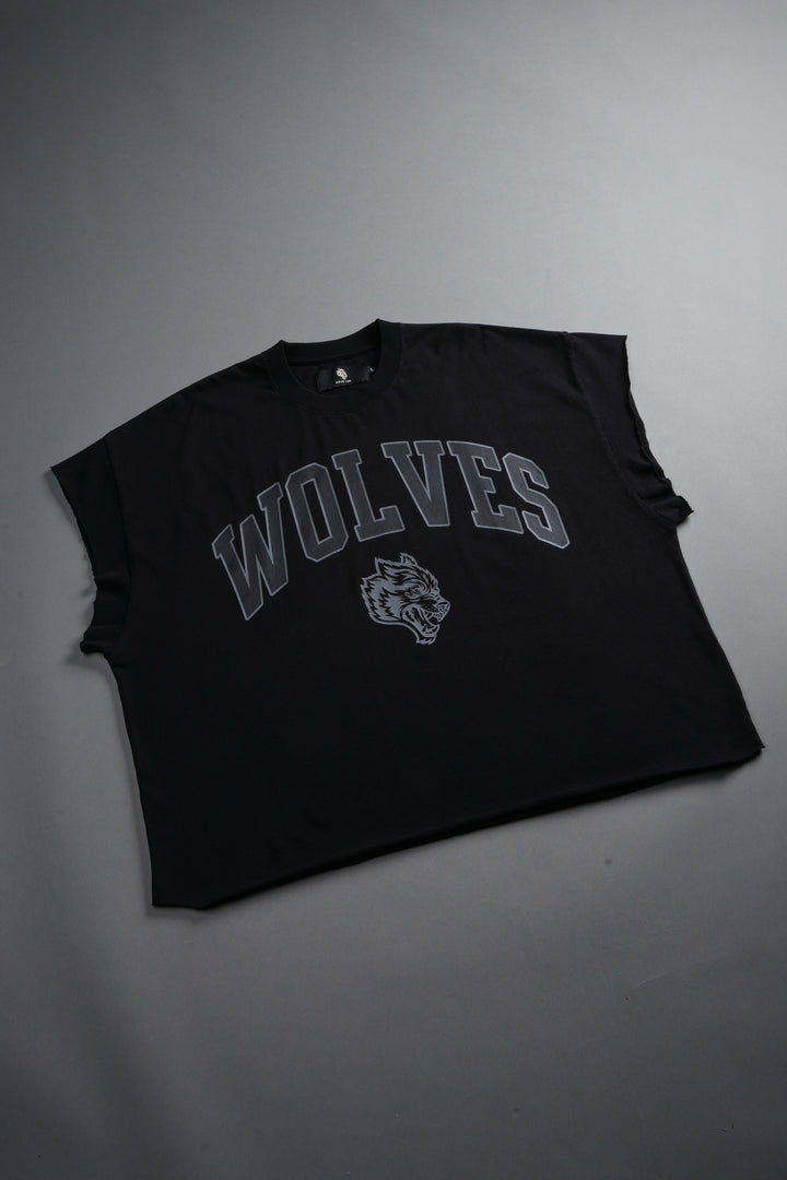 Loyalty Frvr Grunge Cut-Off Tee in Black