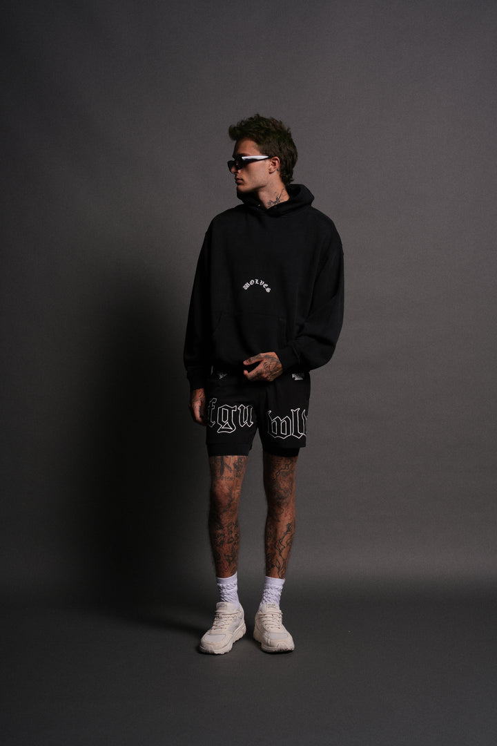 Smile "Pierce" Hoodie in Black