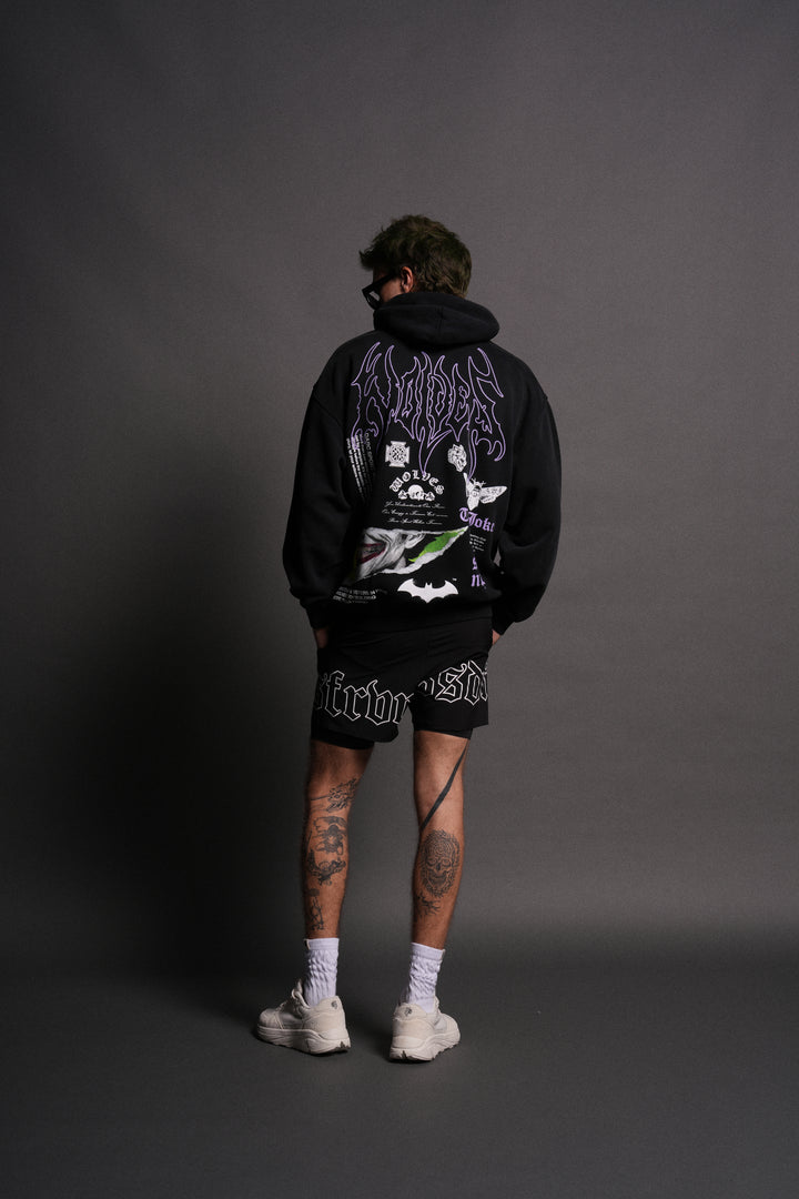 Smile "Pierce" Hoodie in Black