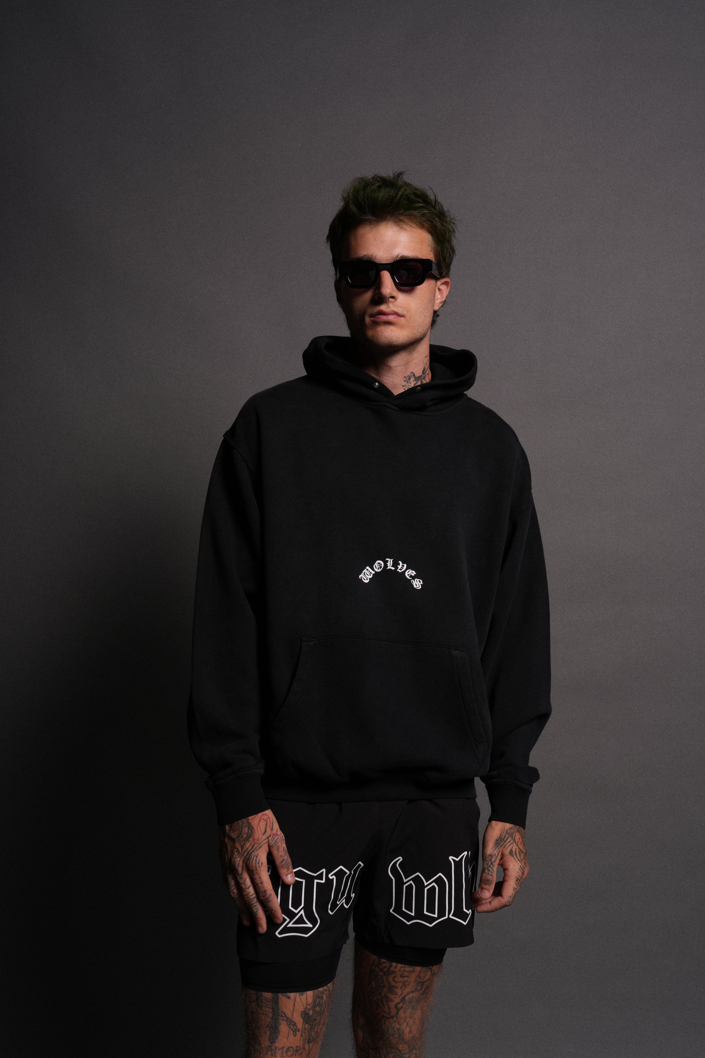 Smile "Pierce" Hoodie in Black