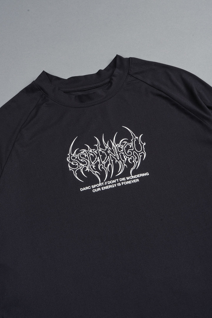 Hesh Mantra Dry Wolf Raglan Ls Tee In Black