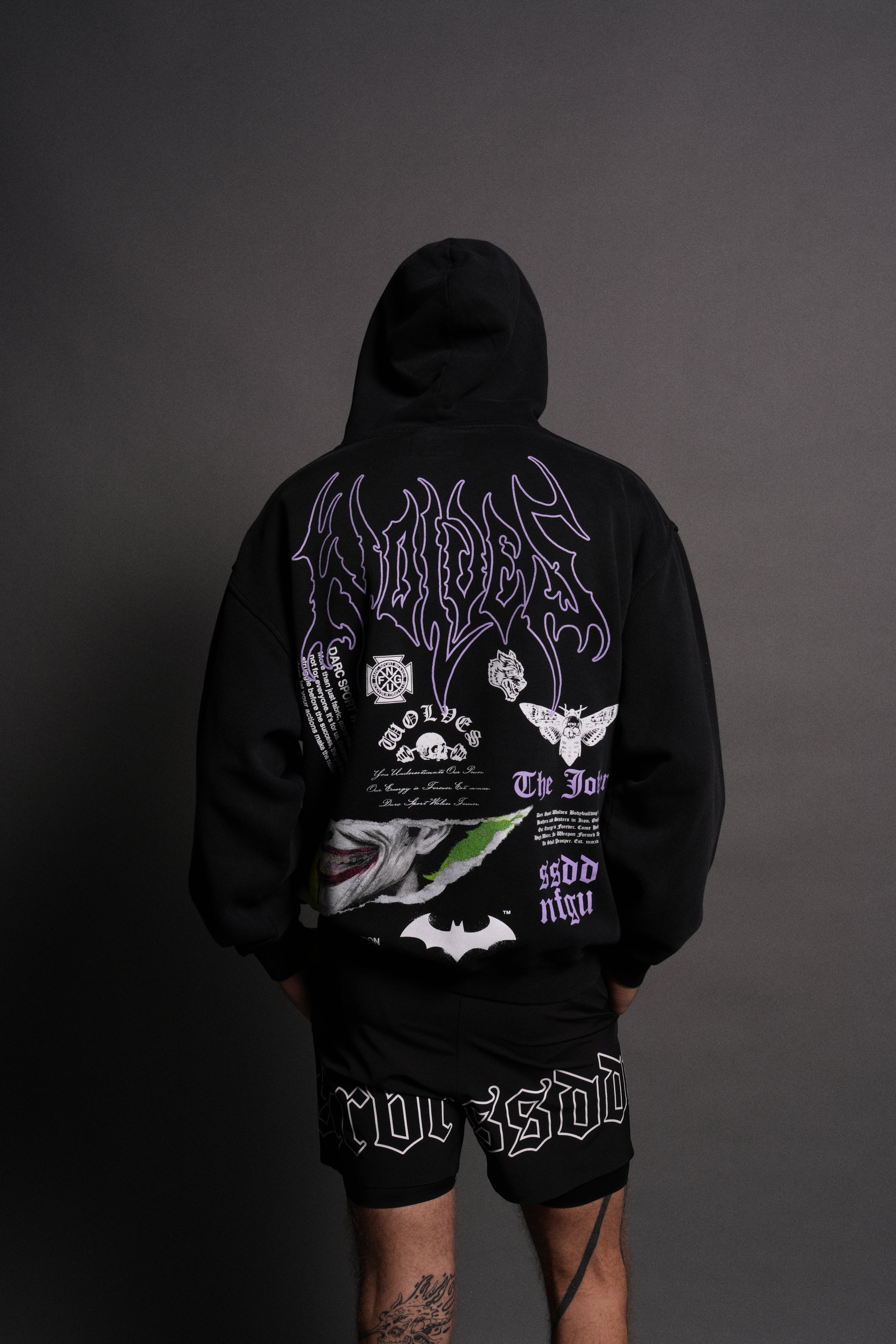 Smile "Pierce" Hoodie in Black
