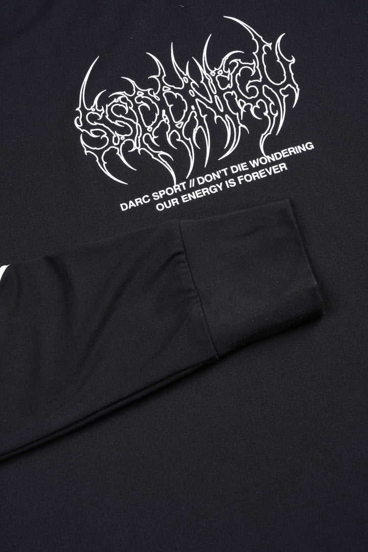 Hesh Mantra Dry Wolf Raglan Ls Tee In Black