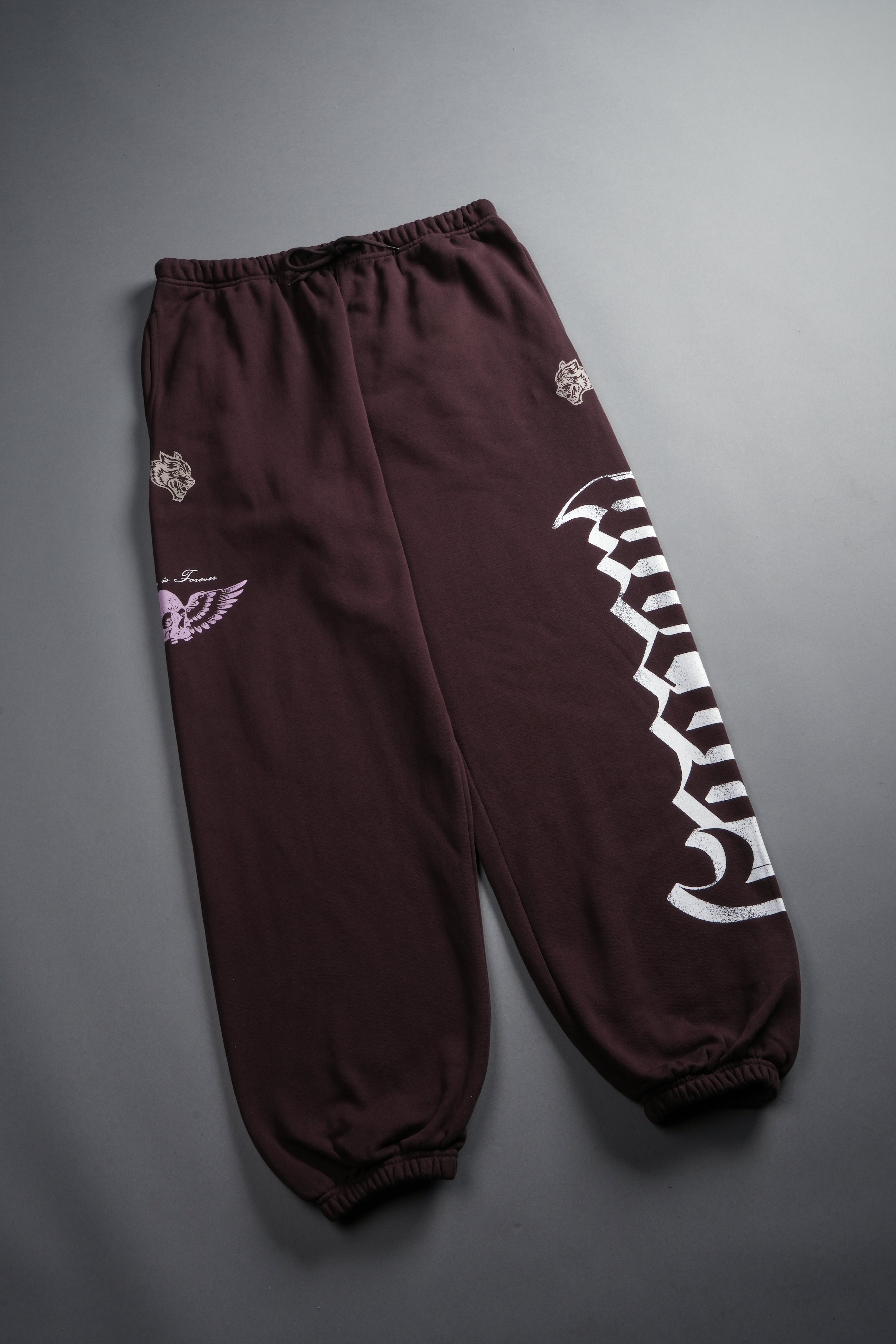Free Will V2 Lightweight Lounger Sweat Pants in Darc Garnet