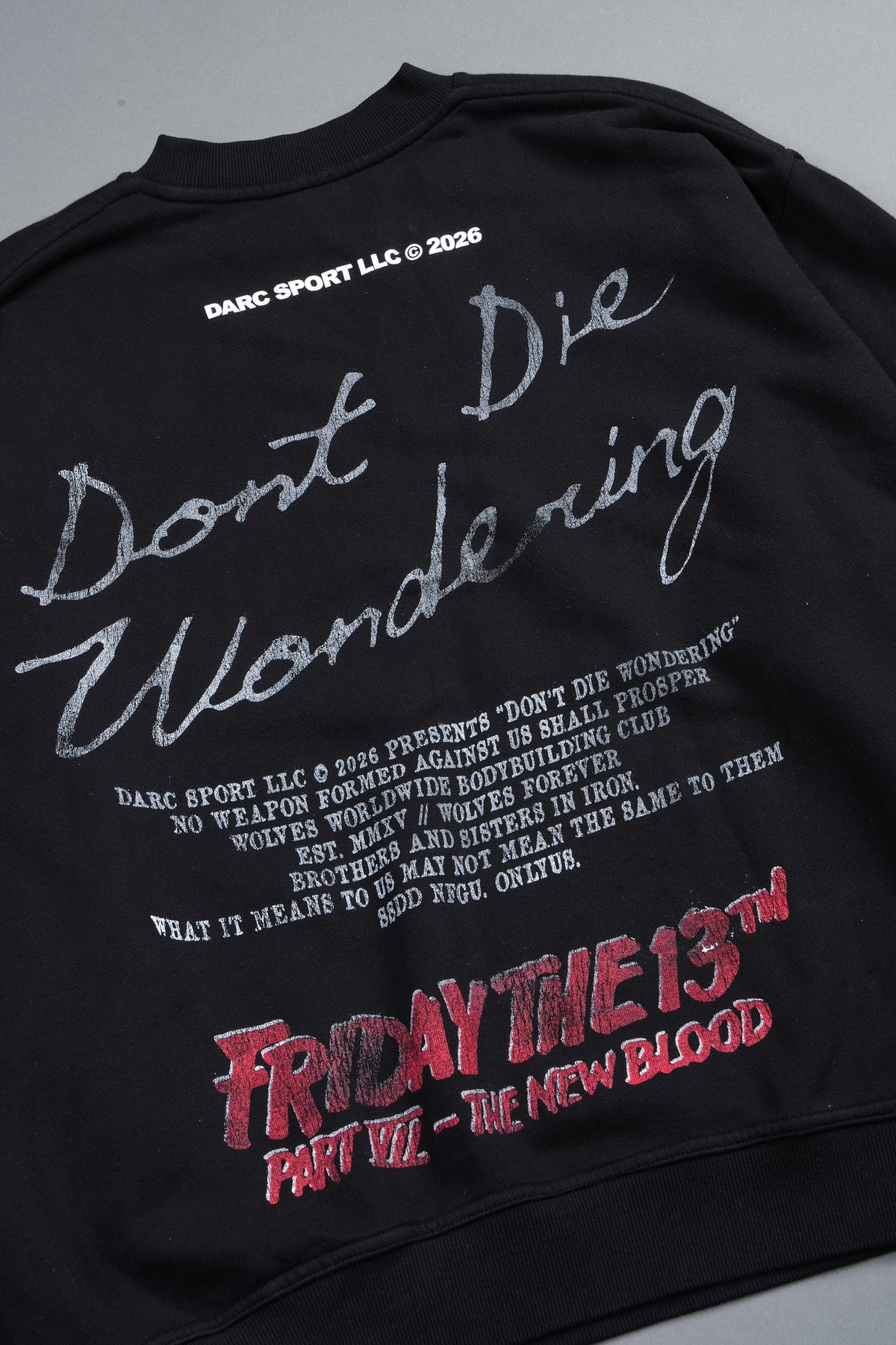 The New Blood London Crewneck In Black