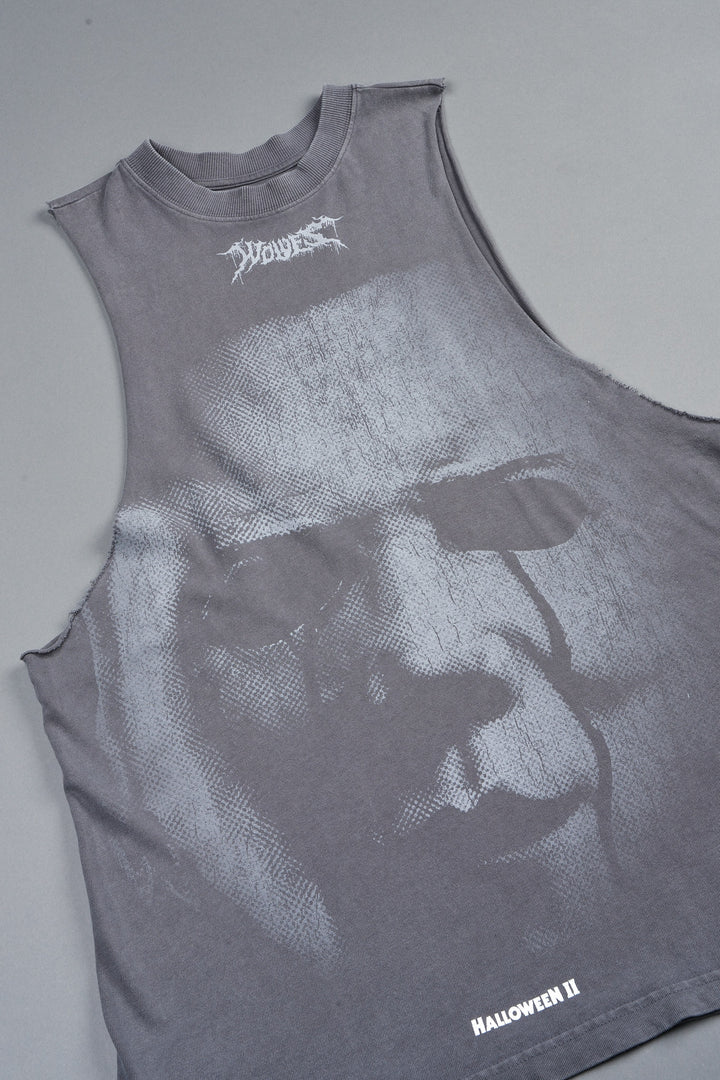 Michael Forever Tommy Muscle Tee In Slate Gray