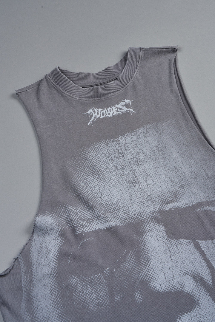 Michael Forever Tommy Muscle Tee In Slate Gray