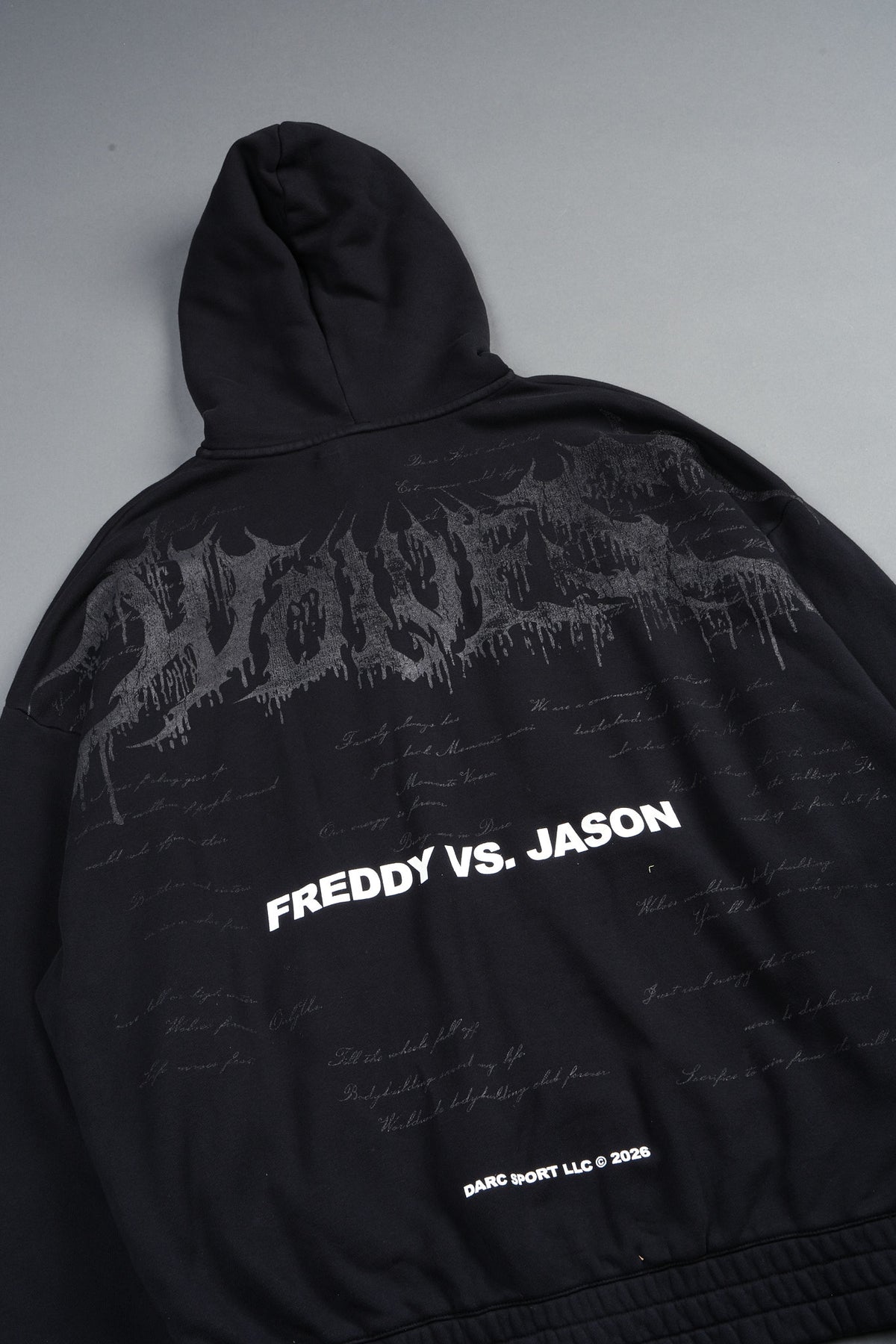 Freddy Vs Jason Chambers Zip Hoodie In Black