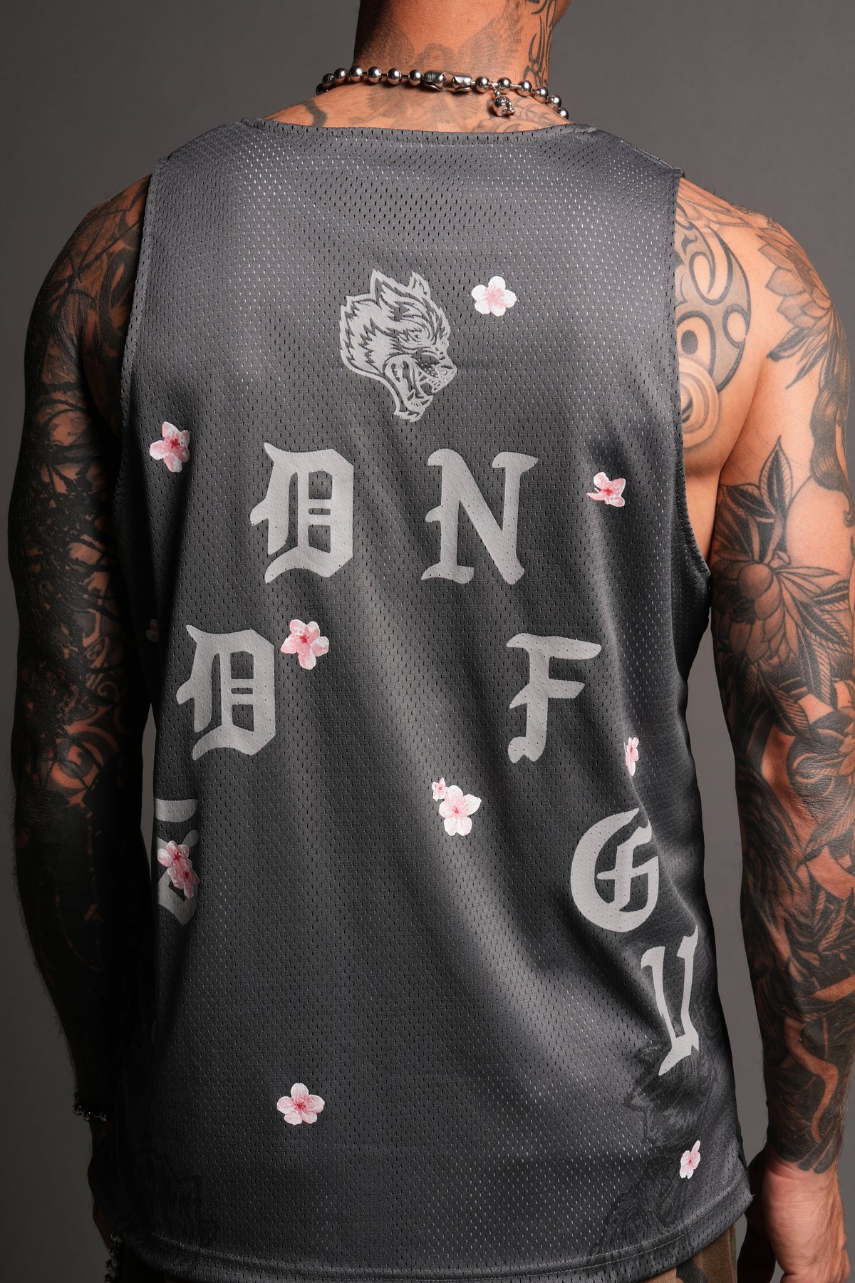 Shadow Blossom Reversible Bball Jersey In Slate Gray / All Of Us Camo