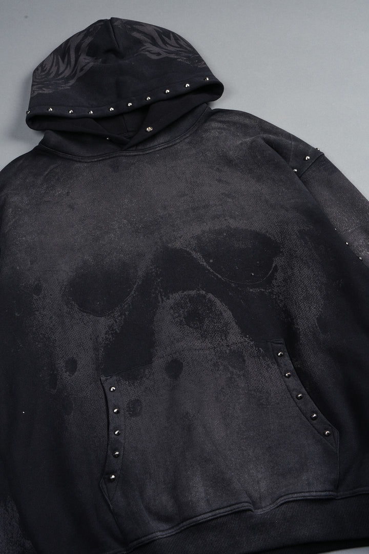 Jason Forever Cornell Hoodie In Black Super Sun Fade
