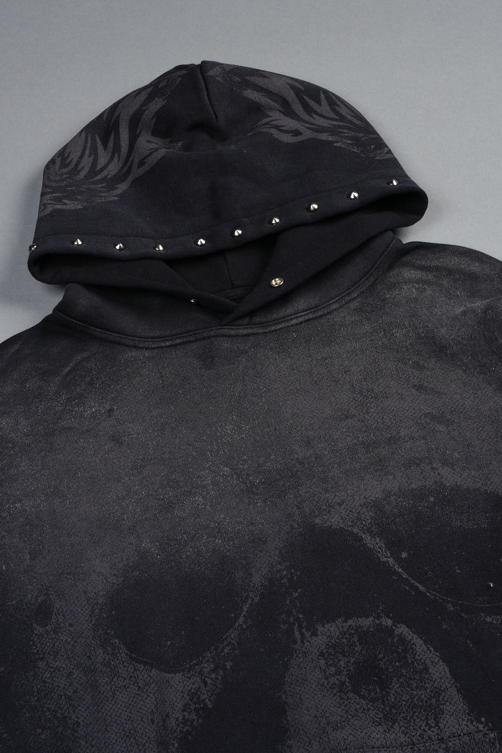 Jason Forever Cornell Hoodie In Black Super Sun Fade