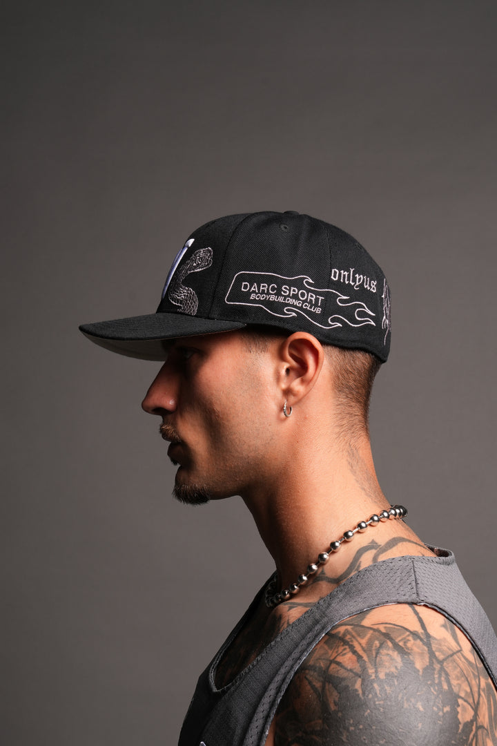 Darc Sport Icons Fitted Cap In Black/Wolf Gray
