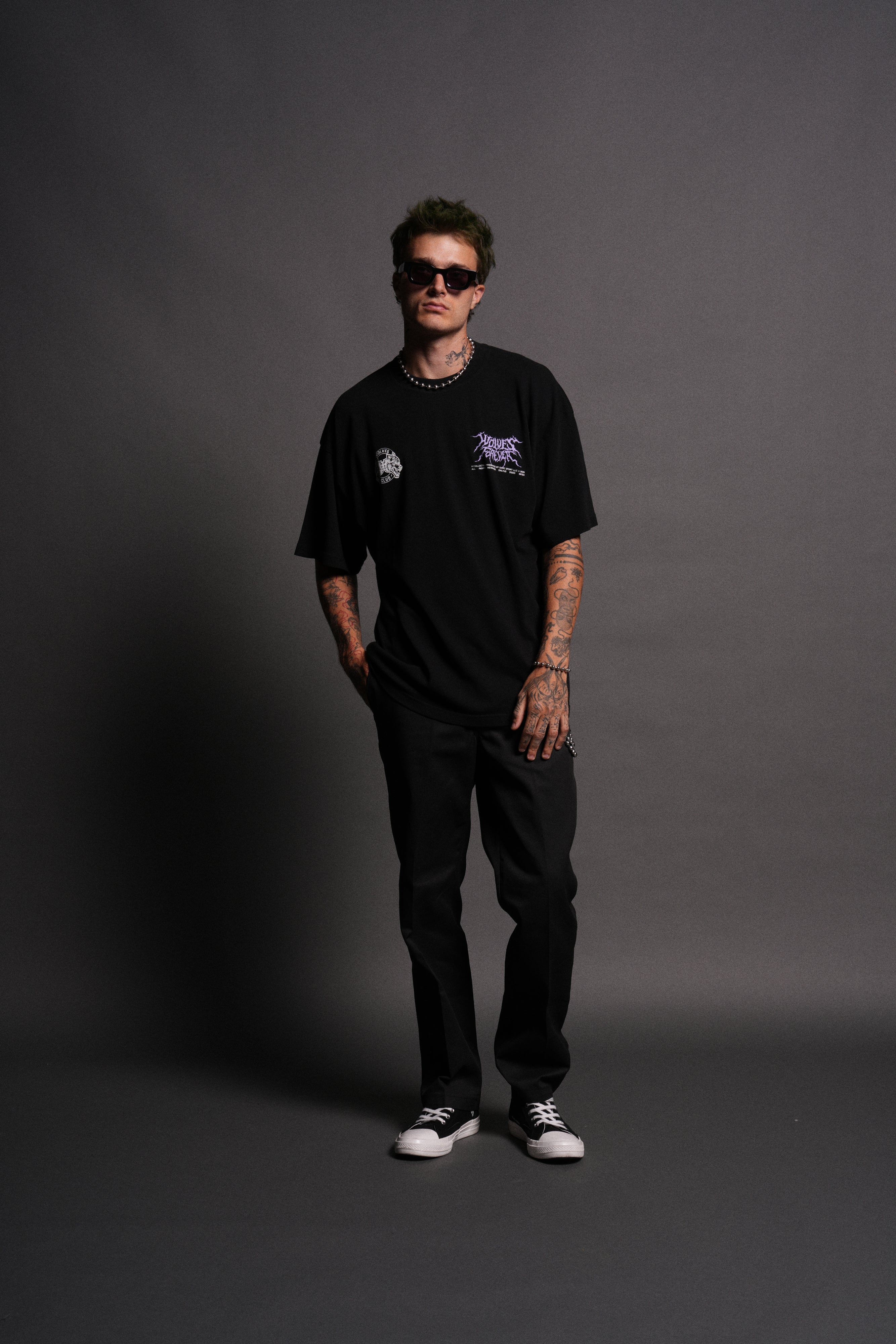 Darkness Descends "Premium" Oversized Tee in Black