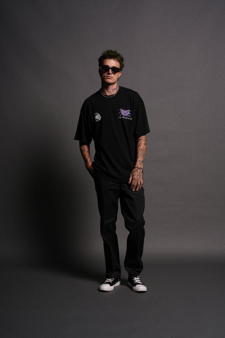 Darkness Descends "Premium" Oversized Tee in Black