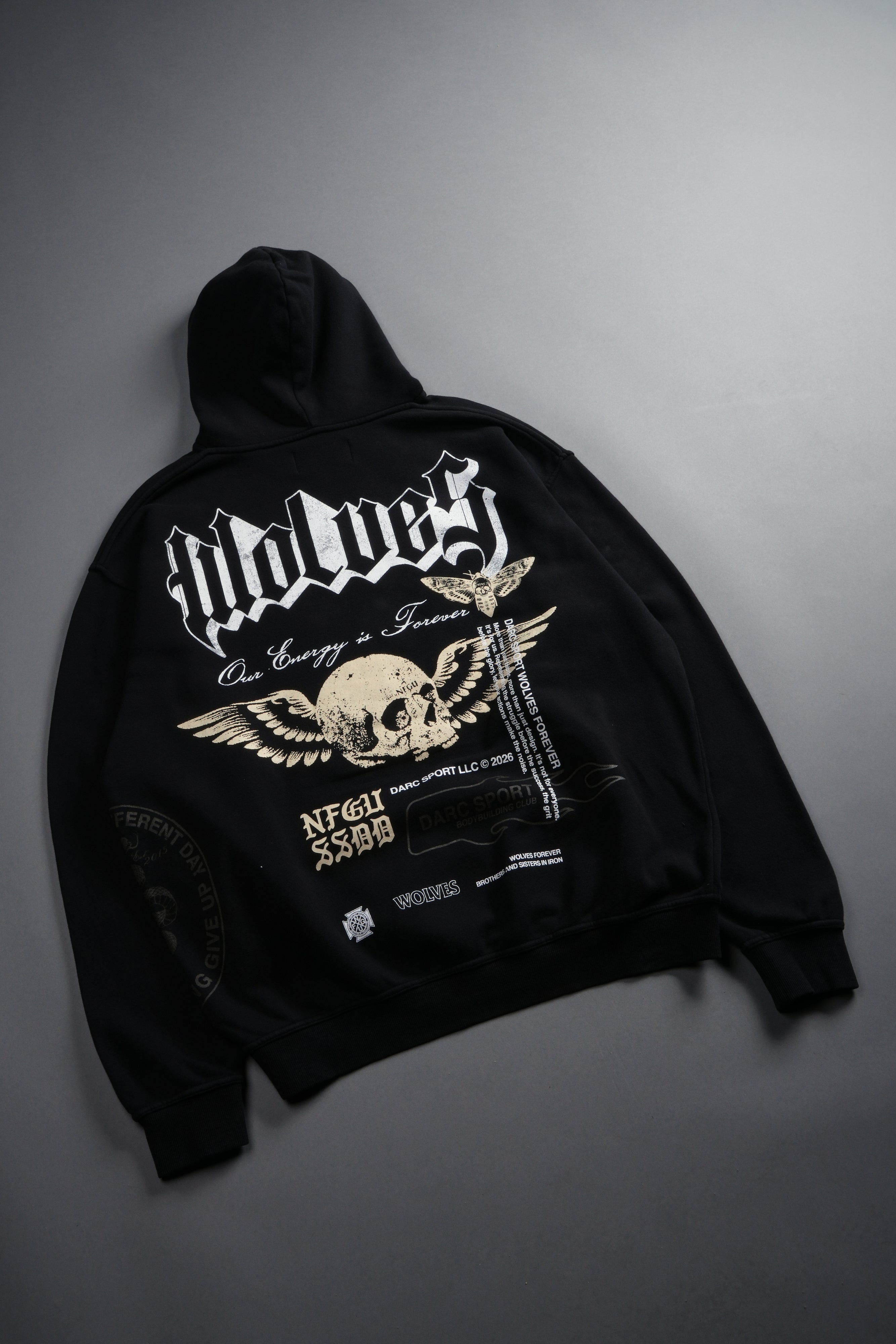 Free Will V2 Pierce Hoodie in Black