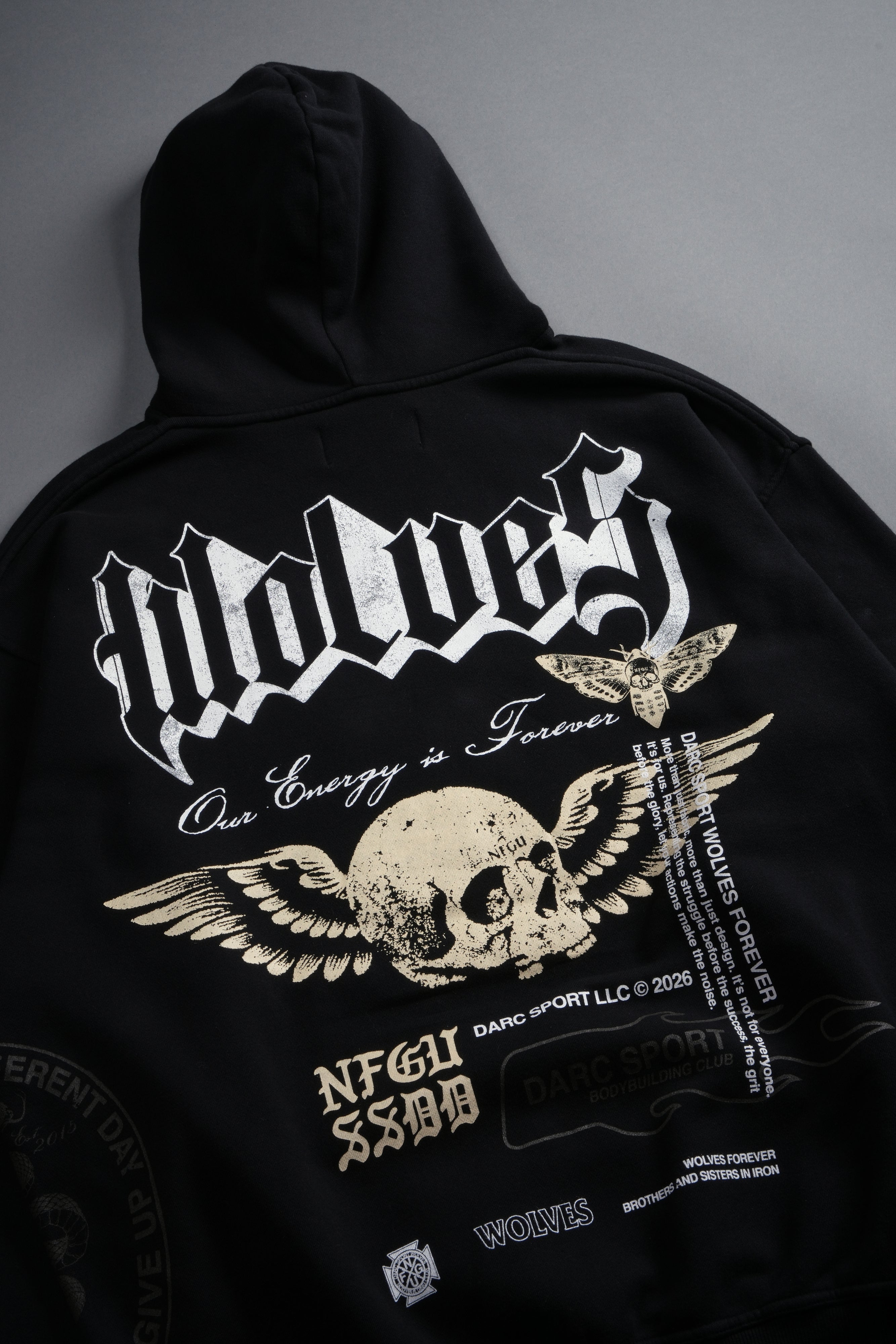 Free Will V2 Pierce Hoodie in Black
