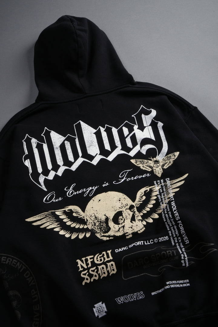 Free Will V2 Pierce Hoodie in Black