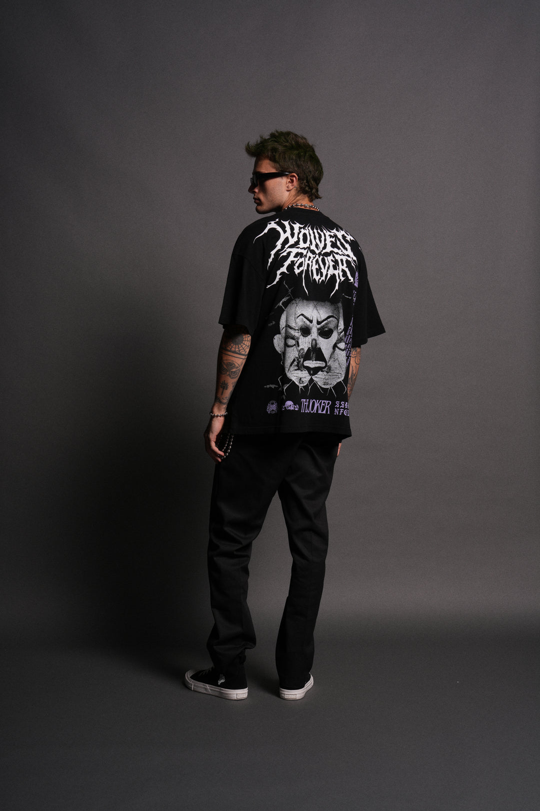 Darkness Descends "Premium" Oversized Tee in Black