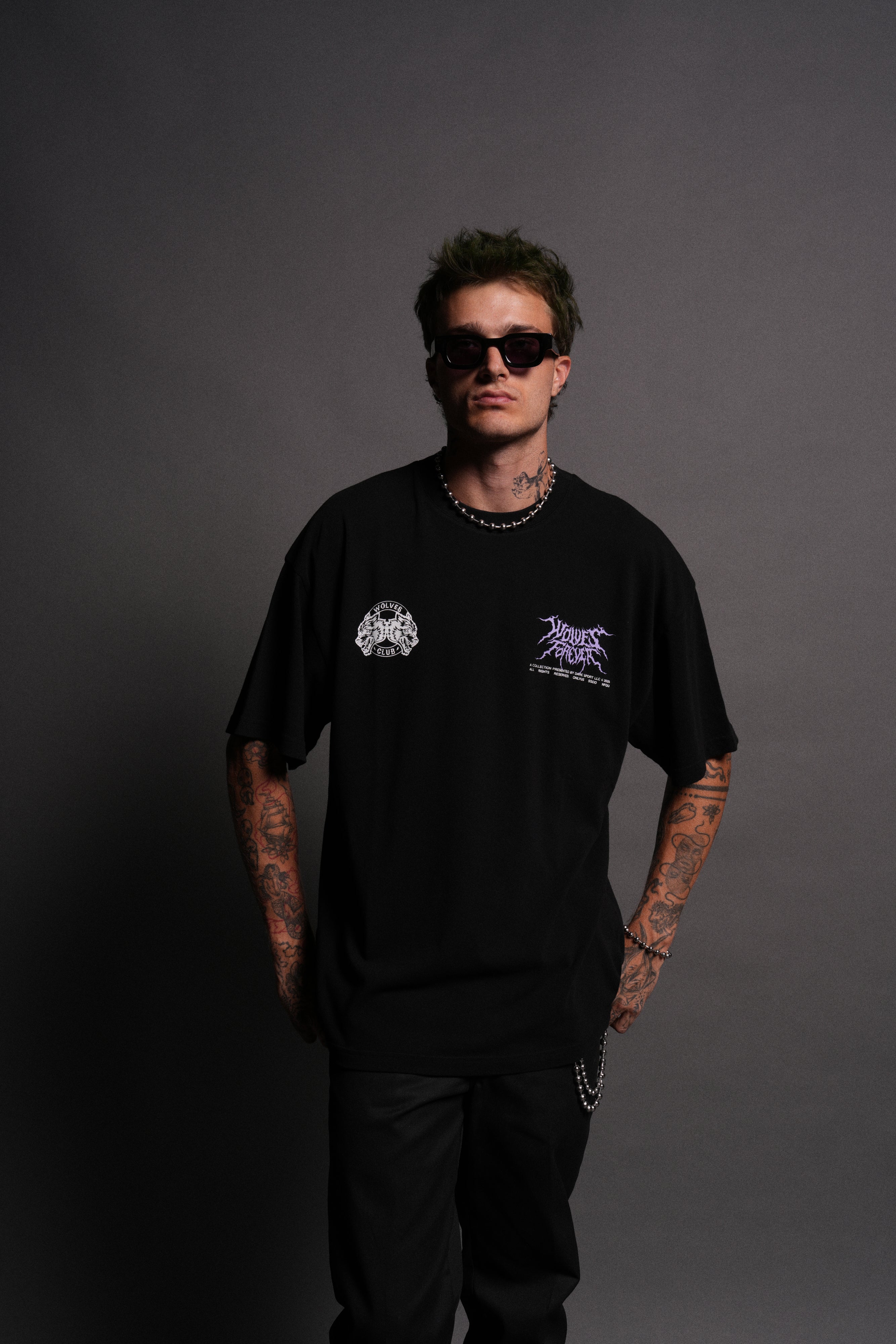 Darkness Descends "Premium" Oversized Tee in Black