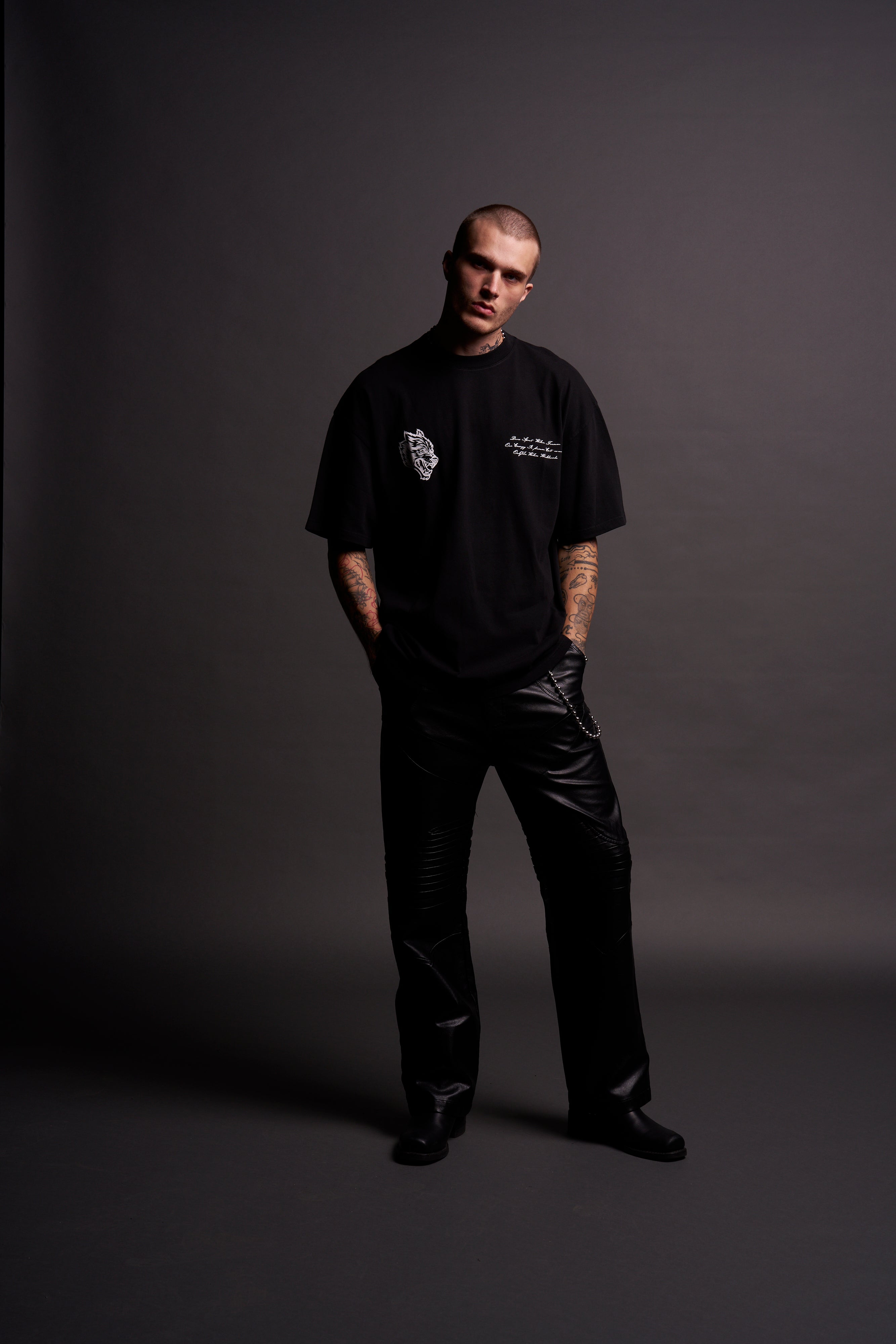 Fear Is My Ally "Premium" Oversized Tee in Black