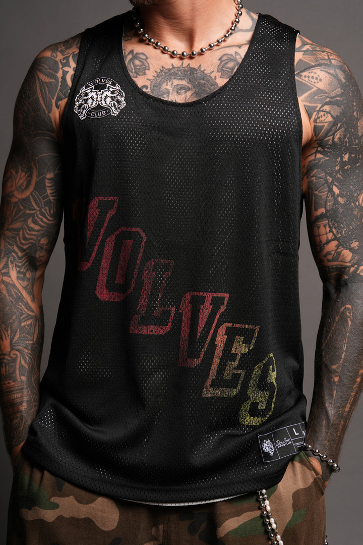 Infernal Club Reversible Bball Jersey In Black/Cream