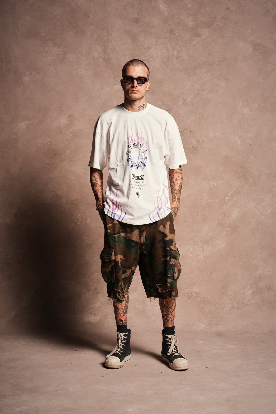 Mickey Forever Premium Oversized Tee in Cream