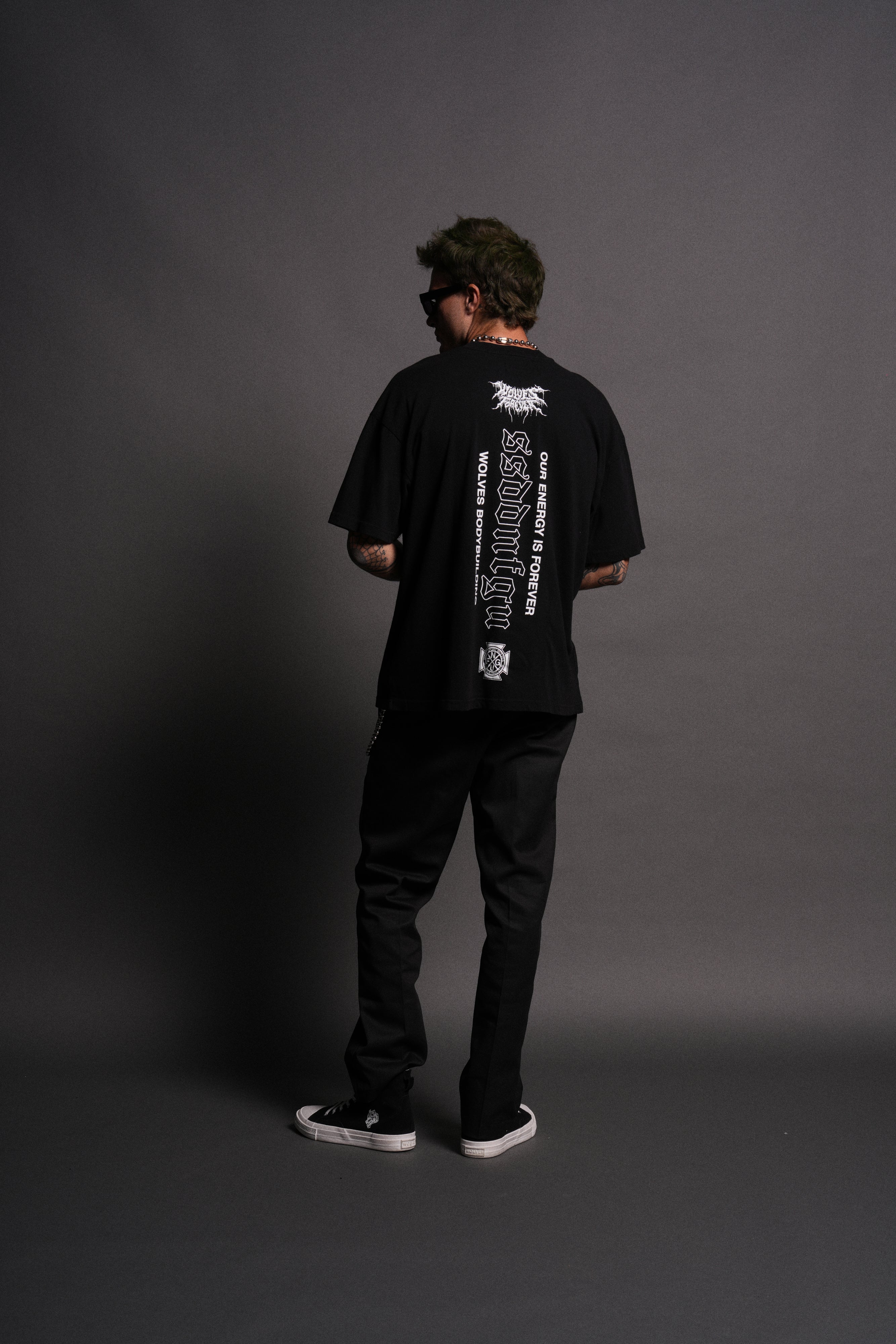 Lobo "Premium" Oversized Tee in Black