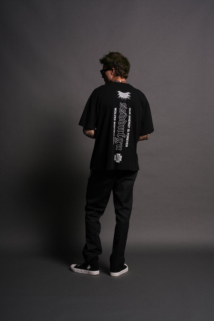 Lobo "Premium" Oversized Tee in Black