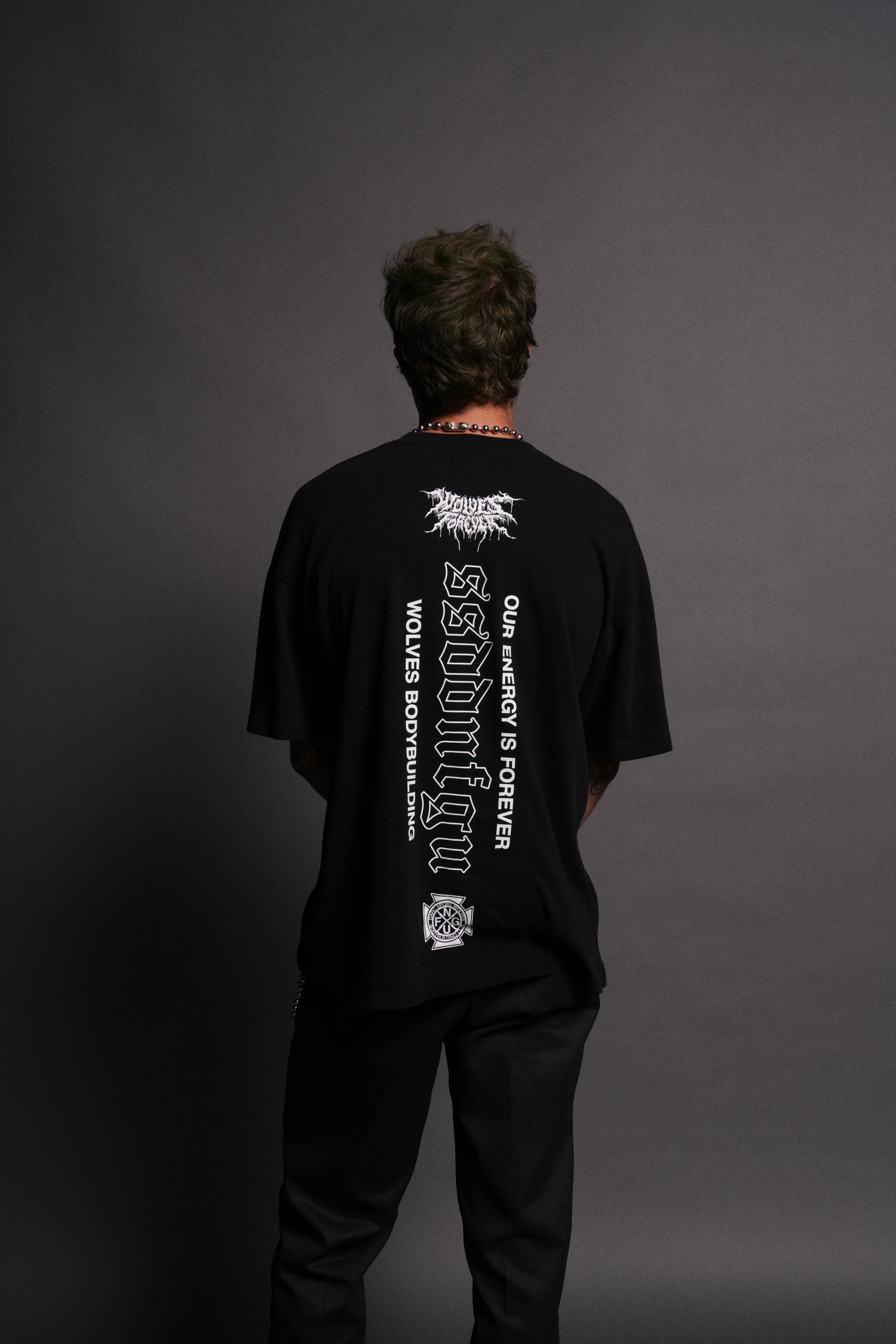Lobo "Premium" Oversized Tee in Black