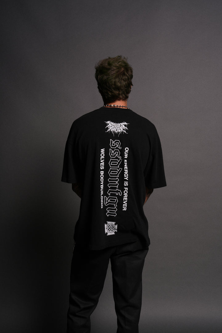 Lobo "Premium" Oversized Tee in Black
