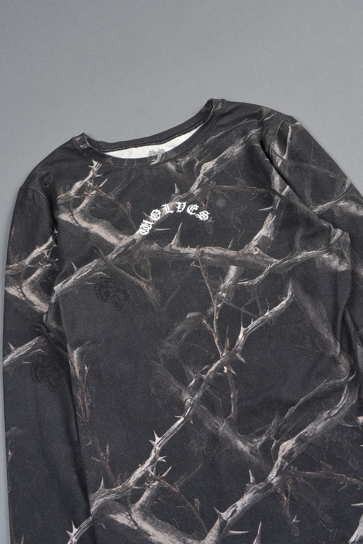 Hesh Chopper Eden Ls Tee In Darc Thorns