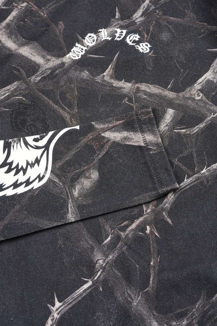 Hesh Chopper Eden Ls Tee In Darc Thorns