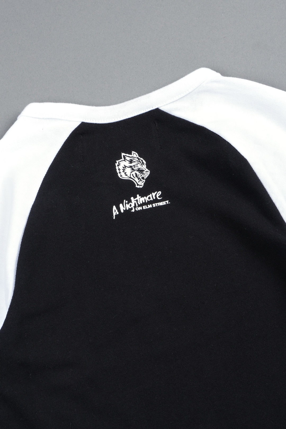 Dont Sleep Lina Raglan Baby Tee In Black/White