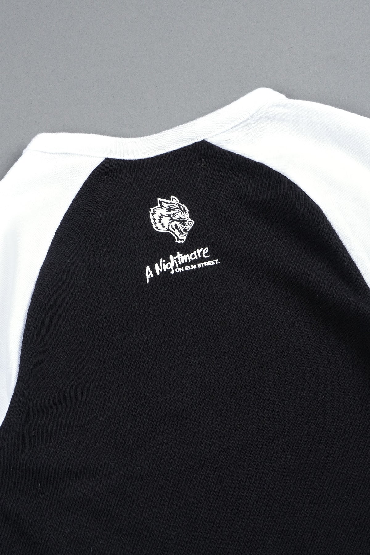 Dont Sleep Lina Raglan Baby Tee In Black/White