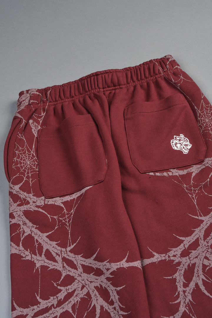 Hesh Chopper Thorns Big Cozy Sweats In Oxblood