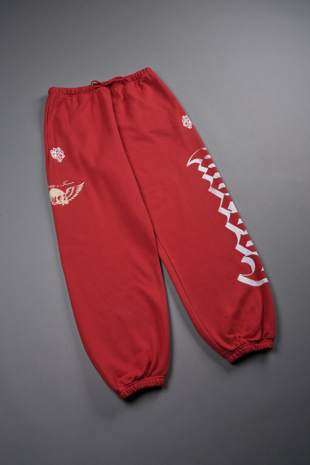 Free Will V2 Lightweight Lounger Sweat Pants in Roman Red