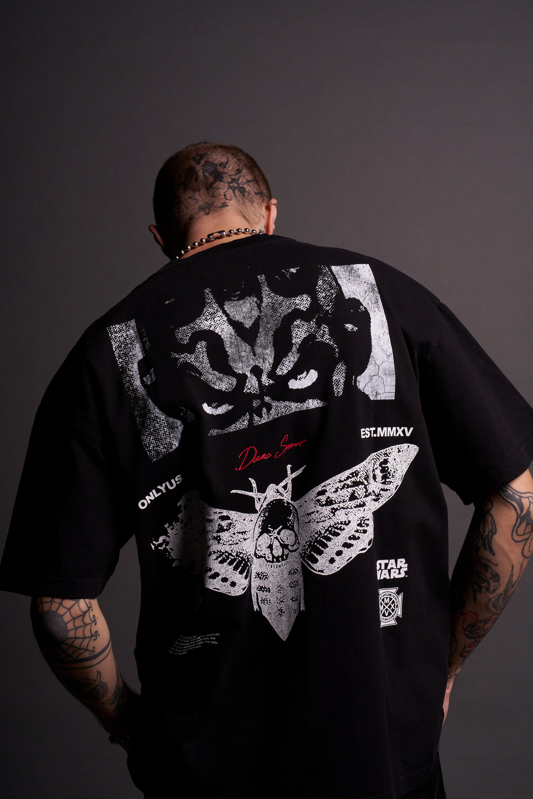 Maul And The Moth "Grunge" Tee in Black